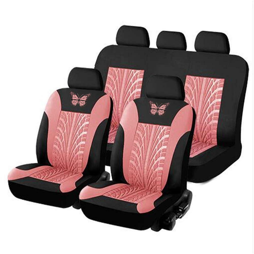 9 Pieces Car for Seat Covers Protector Front & Rear Full Interior Set For 5- for Seat Car