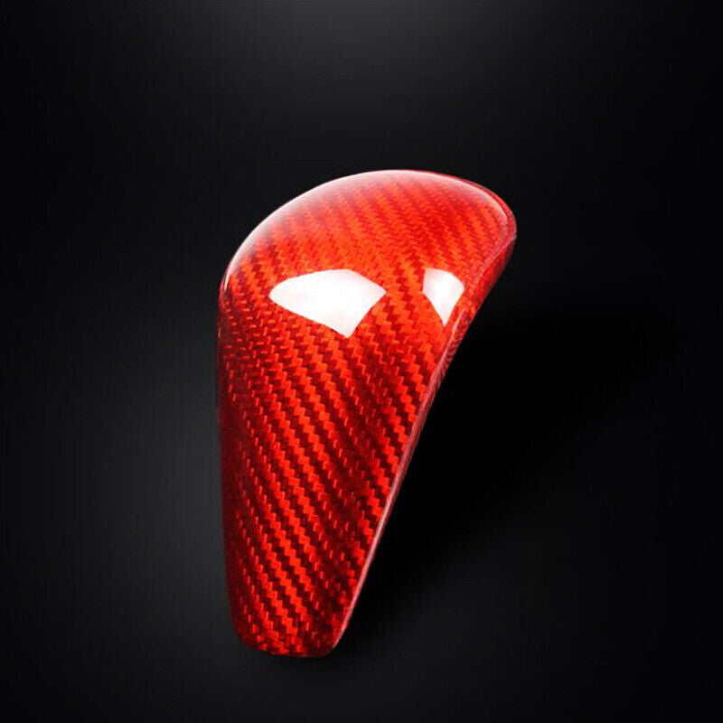 Real Carbon Fiber Gear Shift Head Knob Decor Cover Trim for Audi A7 2015-18 1PCS