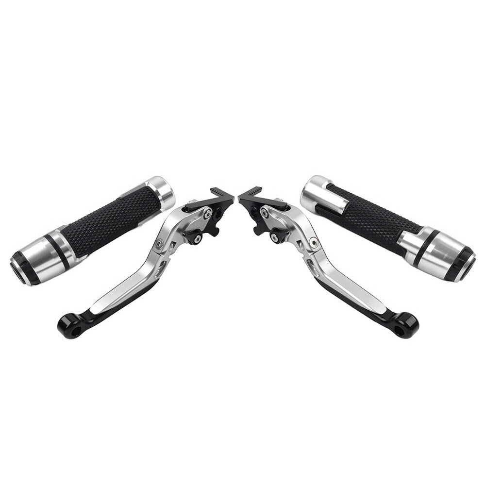 Folding Extendable Brake Clutch Levers Handlebar Grip Set for Suzuki GSXR600/750 Q
