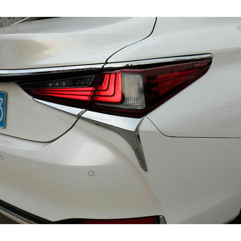 for Lexus ES300h 250 350 19-22 Chrome Rear Tail Light Lamp Moulding Trim Strips
