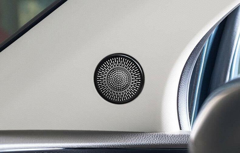 for Kia Carnival 2022-2023 Black Door Speaker A-Pillar Decoration Cover Trim 2x