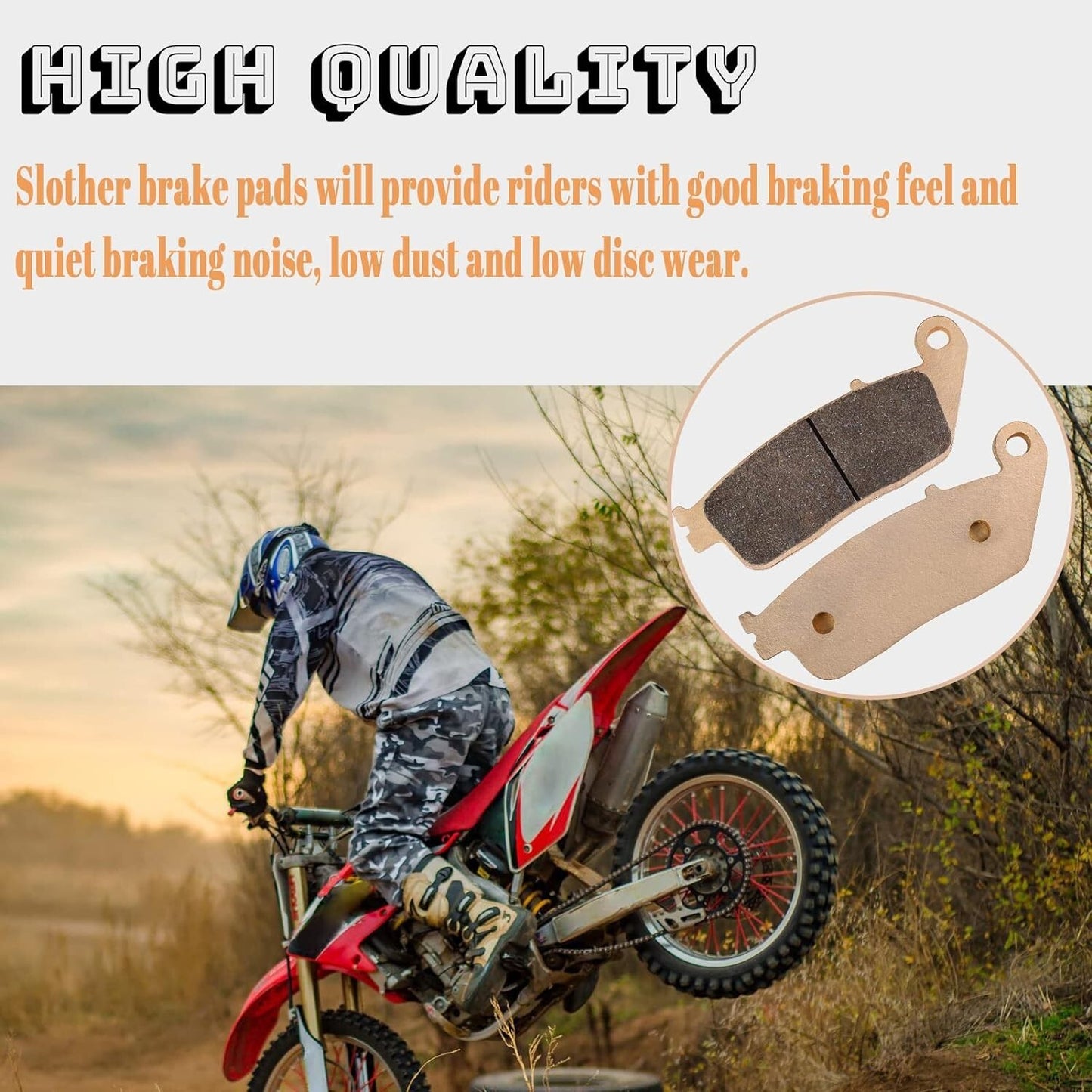 VTX 1300 Brake Pad for Honda Shadow 1100 Shadow Sabre 1100 Interstate 1300 State
