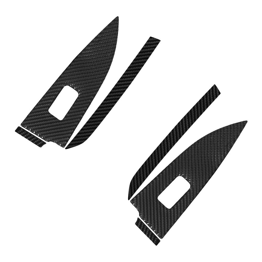 Red Carbon Fiber Below Climate Control Cover Trim for Acura TSX Type B 2009-2014 v