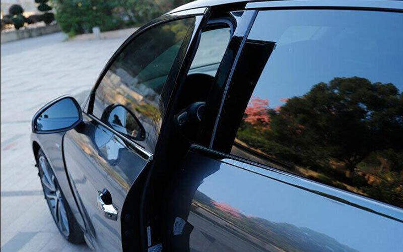 Decoration Strips Window Molding Trim 2017~2019 for Audi A4 B9 Black Titanium