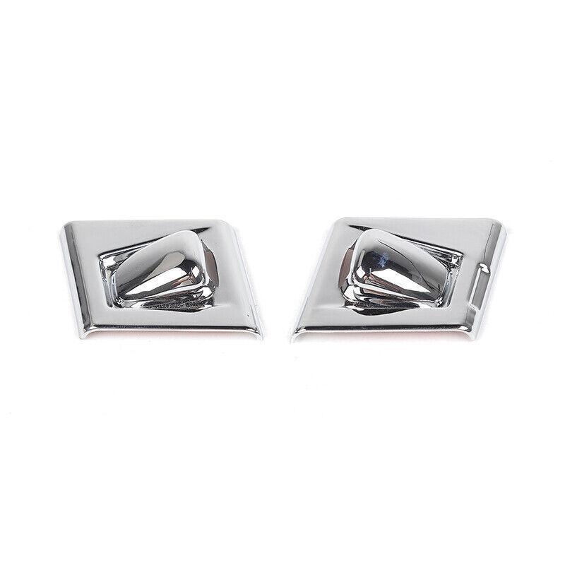 ABS Chrome Front Windshield Wiper Nozzle Trim 2pcs for Ford F150 F-150 2015-20 A
