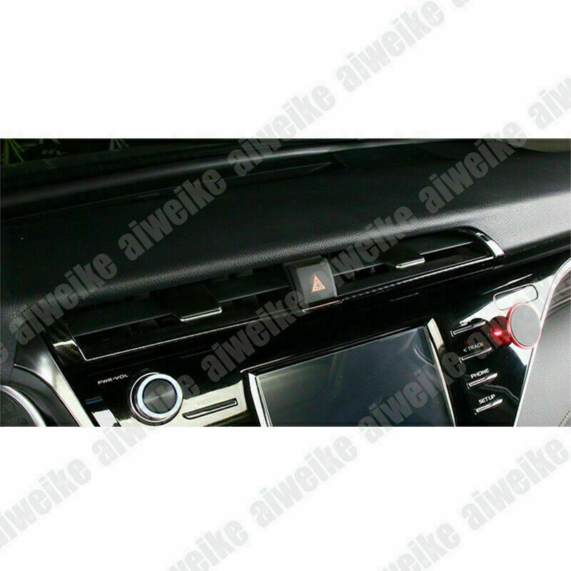 for Toyota for Camry 2018-2023 Carbon Fiber ABS Central Outlet Air Vent Strip Trim