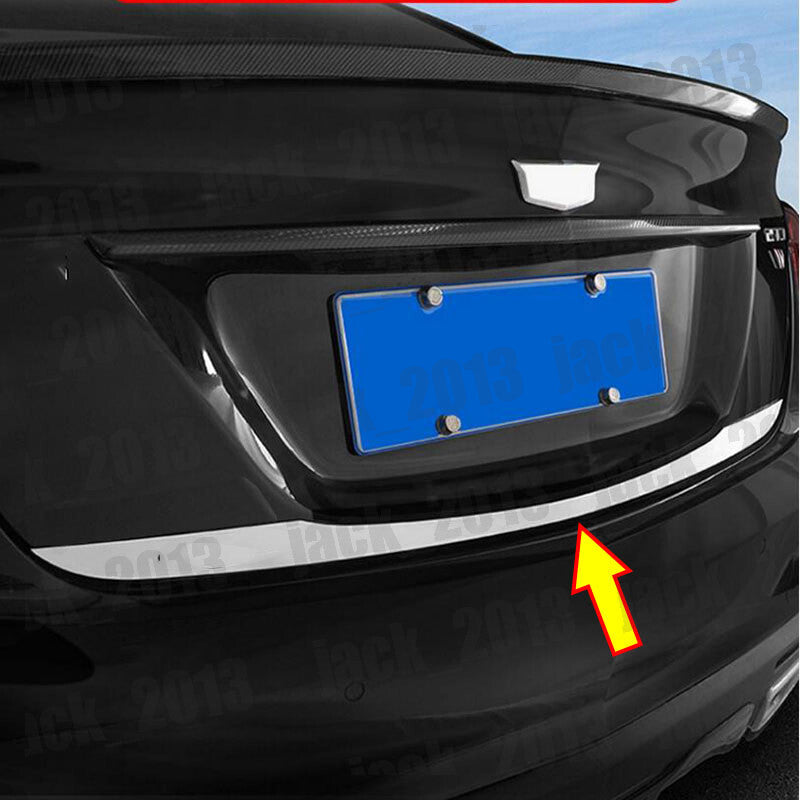 STAINLESS REAR TRUNK TAIL GATE DOOR LID COVER TRIM for Cadillac CT5 2020-2023