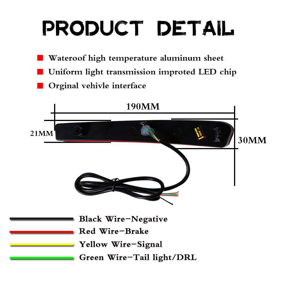 for for Corolla 2020 - 2023 LED rear bumper brake turn signal tail light - v