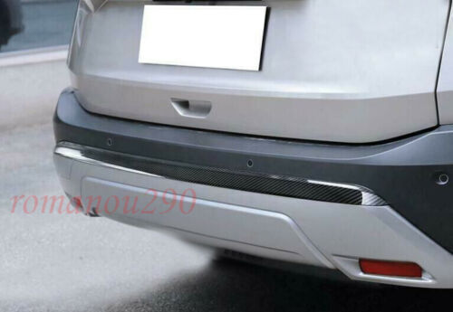 for Nissan Rogue 2021-2023 Carbon Fiber Rear Bumper Lower Protector Cover Trim