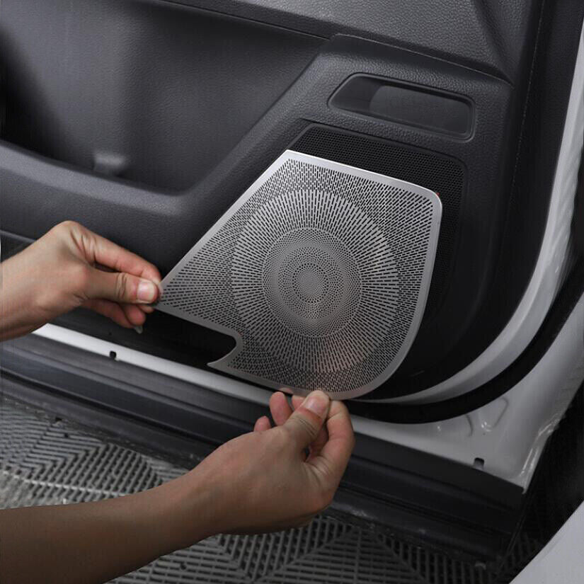 for Honda CR-V CRV 2023-2024 Silver Car Inner Door Speaker Horn Frame Cover Trim