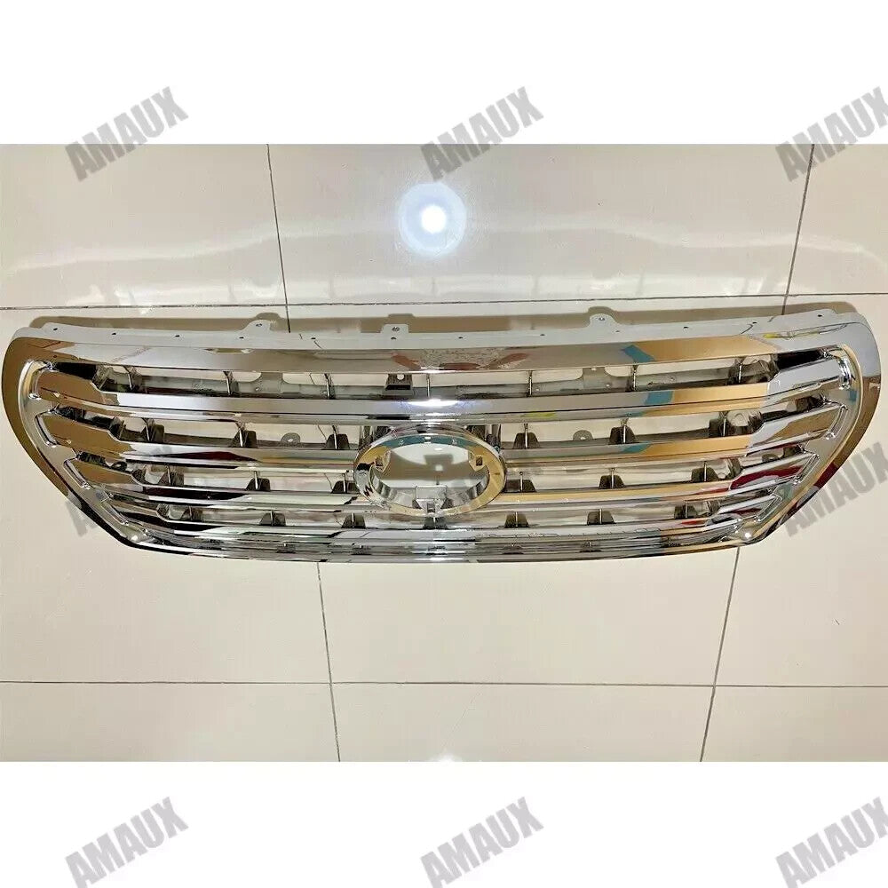 Chrome Grille Front Bumper Grill Fit for Toyota for Land Cruiser LC200 2008 - 2015
