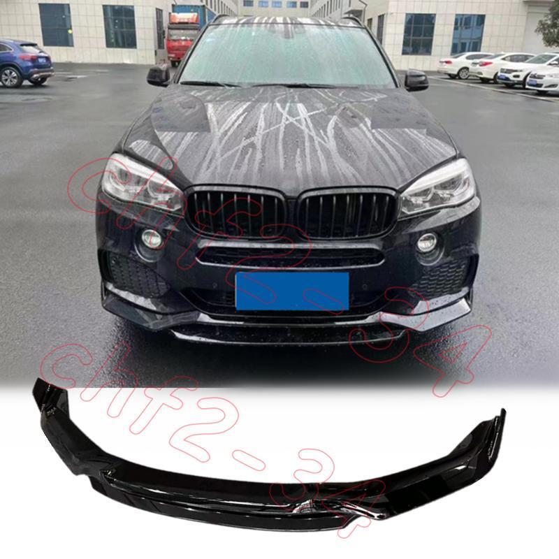Suitable for BMW X5 F15 2014-18 Gloss Black Front Bumper Lip Chin Boiler Cover 4-Piece Set