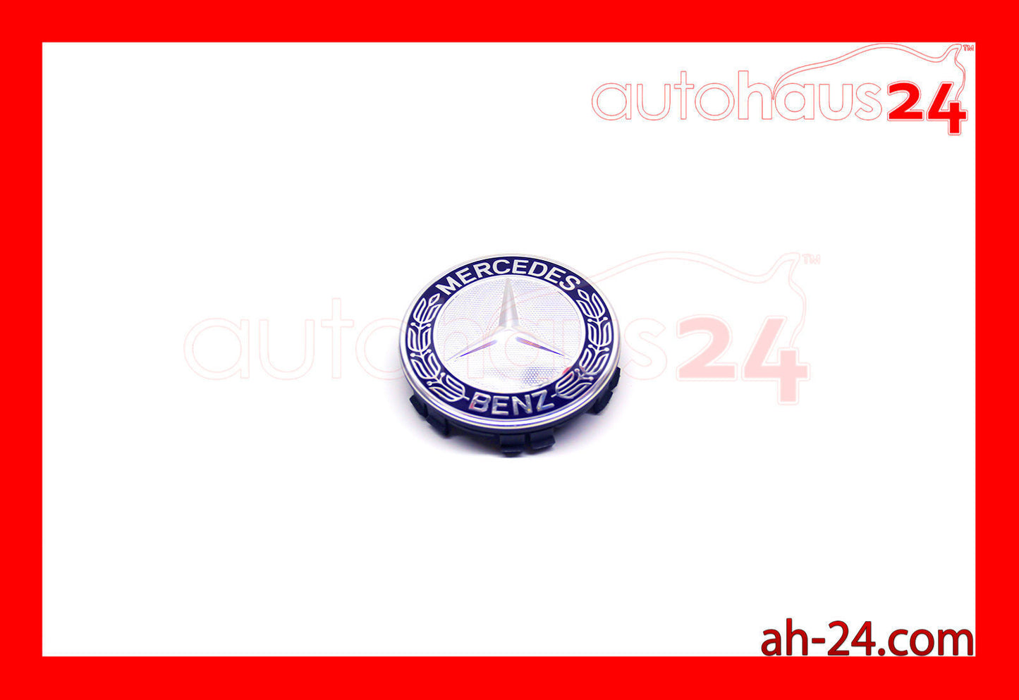 for MERCEDES center hubcaps for alloy wheels, 4-piece set.