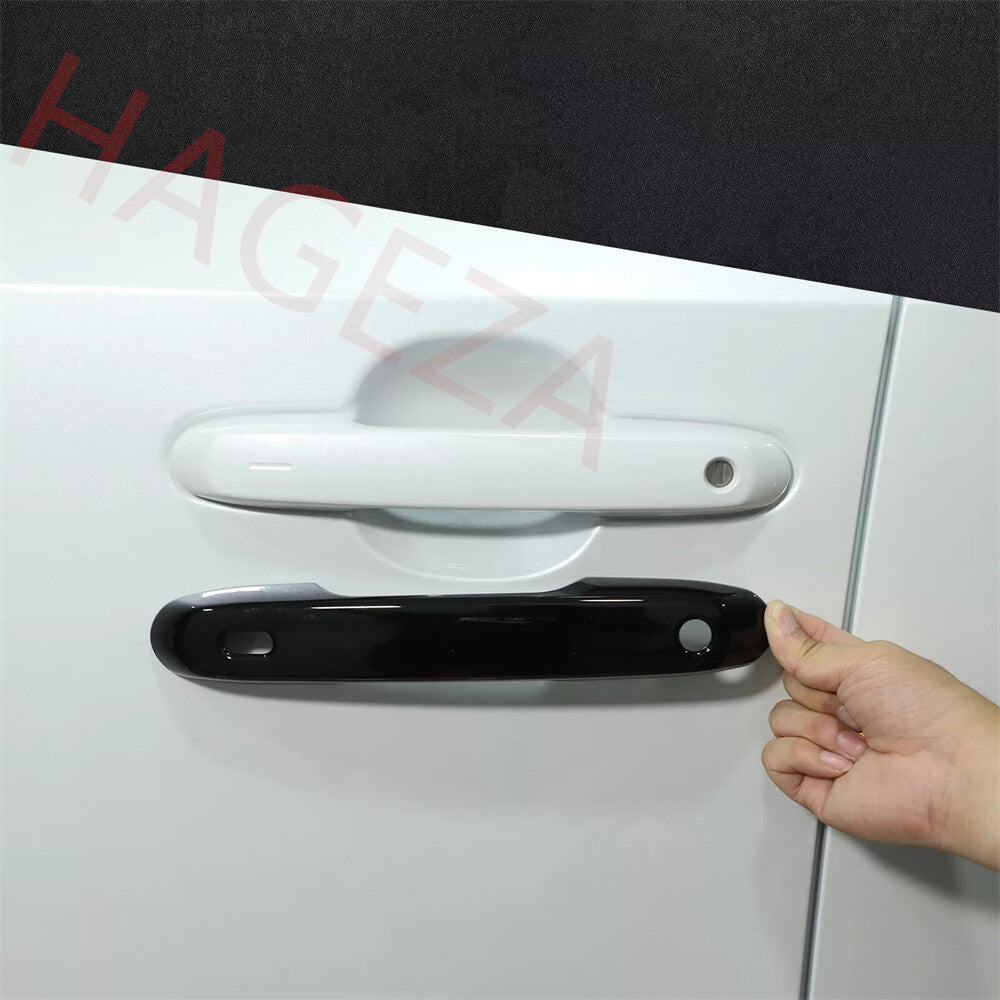 Gloss Black ABS Side Door Handle Panel Cover For Toyot@ for Land Cruiser LC250 2024+
