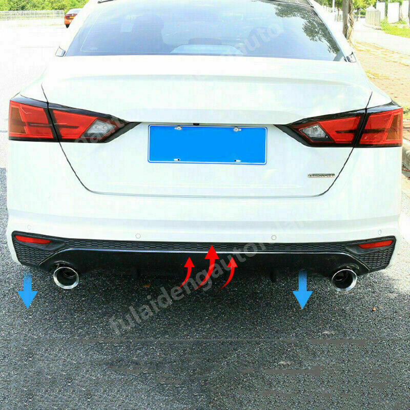 for Nissan Teana Altima 2019-2022Carbon Rear Bumper Diffuser Spoiler Refit Guard
