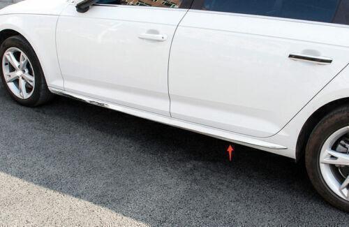 Strip Trim 4PCS Car Door Guard Molding Silver Titanium for Audi A4 B9 2017~2019