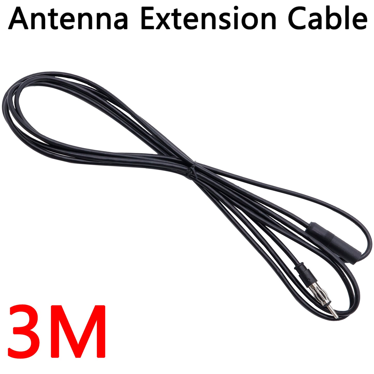 Car Auto Antenna Extension Radio Extension Lead DIN 3m / 300cm 9'ft Q