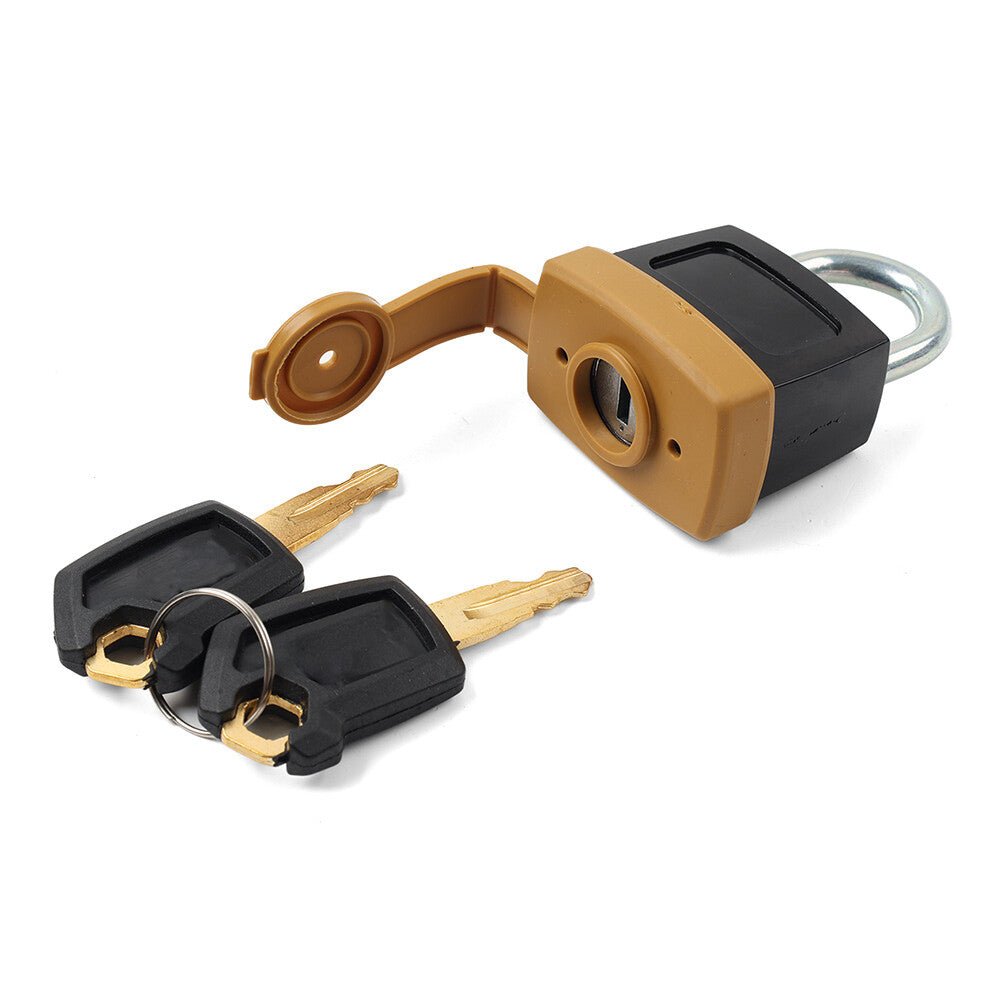 5P8500 CAT Padlock & 2 Keys Caterpillar 2462641 Fuel Cap With Cover 7X7700 Q