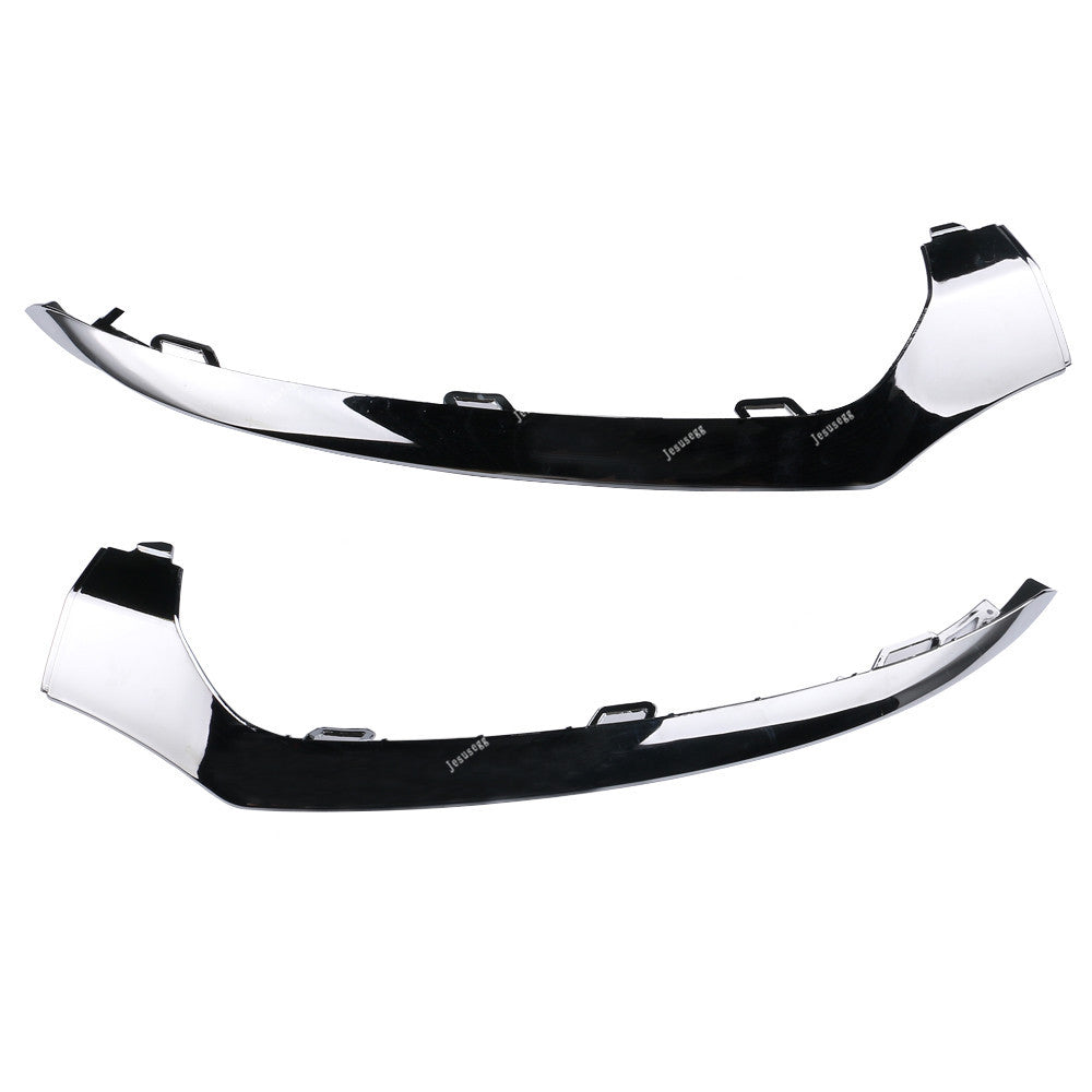 x2 Front Bumper Chrome Trim Molding for Mercedes W205 C300 C350 C200 2014-2017