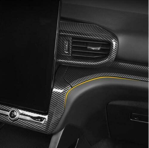 for Hyundai Sonata 2020-2023 Carbon Rear Air Outlet Vent Anti-kick Panel Cover v