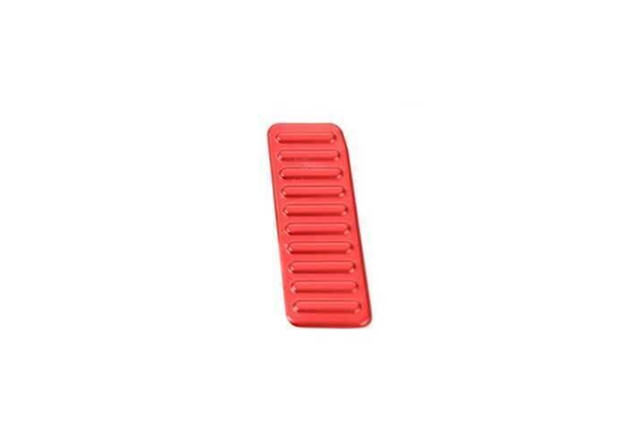 Red Aluminum Non-slip Pedal Left Side Foot Rest Trim for Ford for Mustang 2015-2022