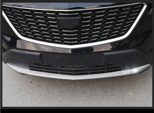 for Cadillac XT4 2018-2020 S.Steel Front Bumper Bottom Strip Chrome Guard Trim