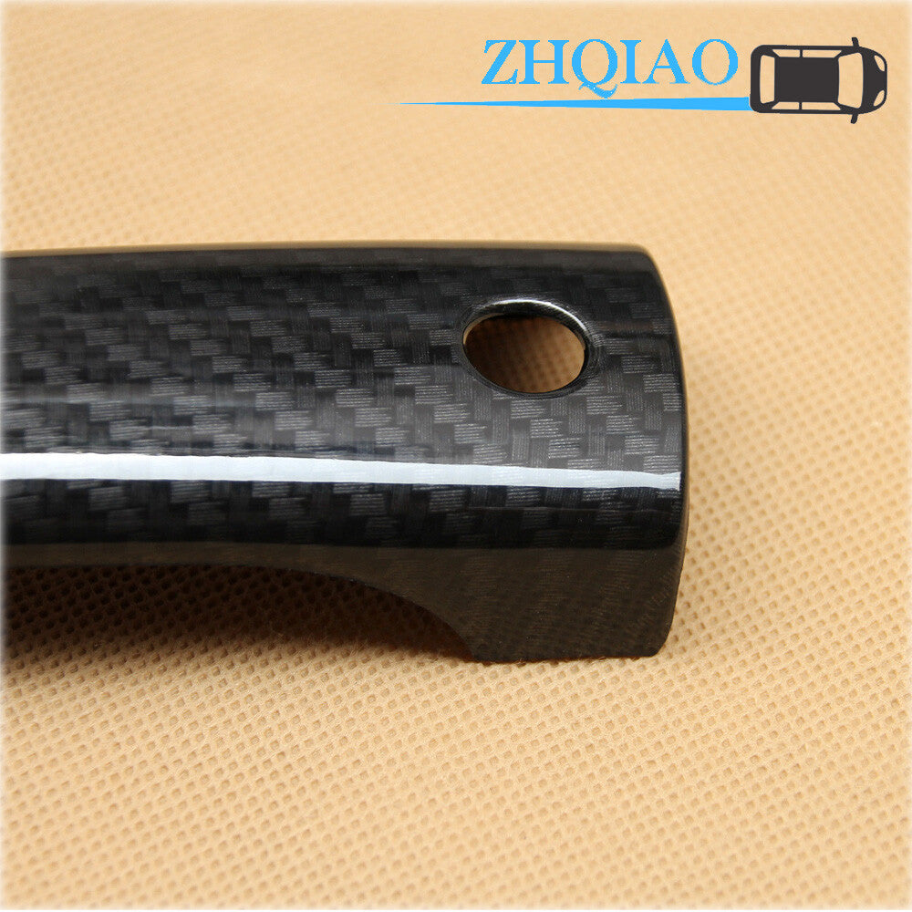 Carbon Fiber Side Door Handle Covers Trim Fit for Mazda AXELA 10-12