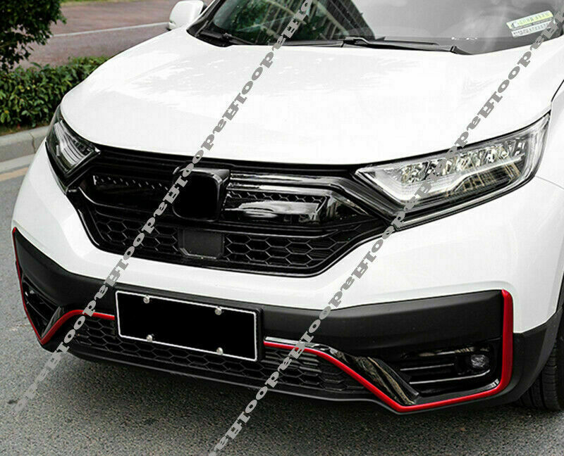 for Honda CR-V CRV 2020-2022 Glossy Black Front Grill Mesh Molding Cover Trim 4X