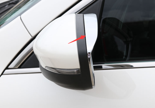 Car Rear View Mirror Sun Rain Chrome Guard 2X ABS for Ford Escape Kuga 2020-2023