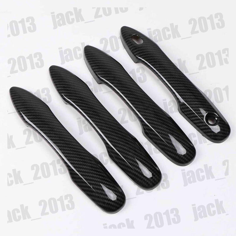 for Toyota for Avalon 2019-2022 Carbon Fibre ABS Side Door Handle Covers Trims 4pcs