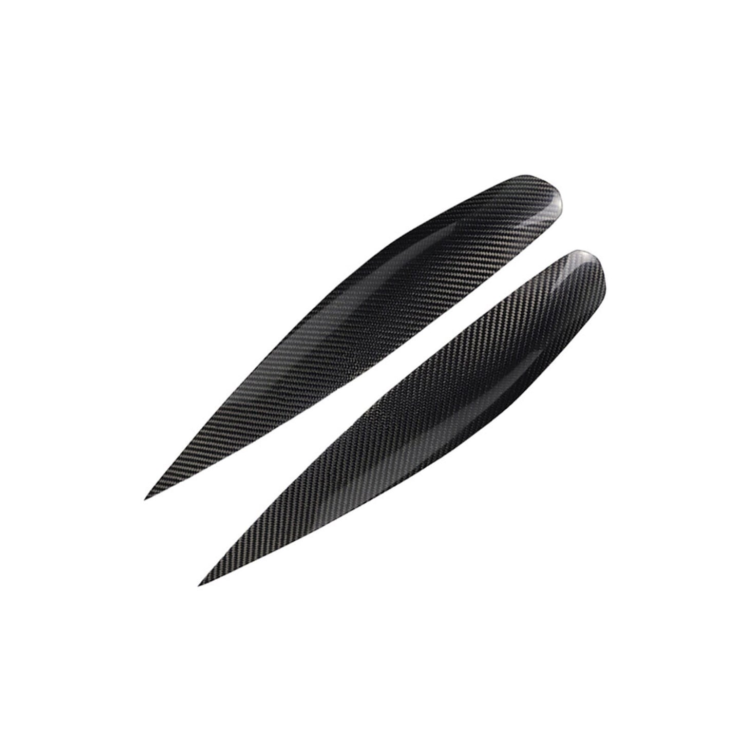 Carbon Fiber Headlight Eyebrow Eyelid Cover for Mitsubishi Lancer Ralliart 2004