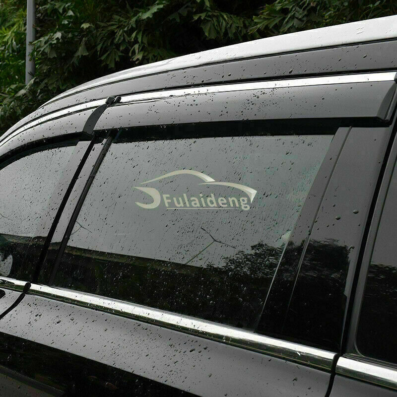 Car Window Visor Deflectors Vent Sun Rain Guard for Toyota Highlander 2014-2019
