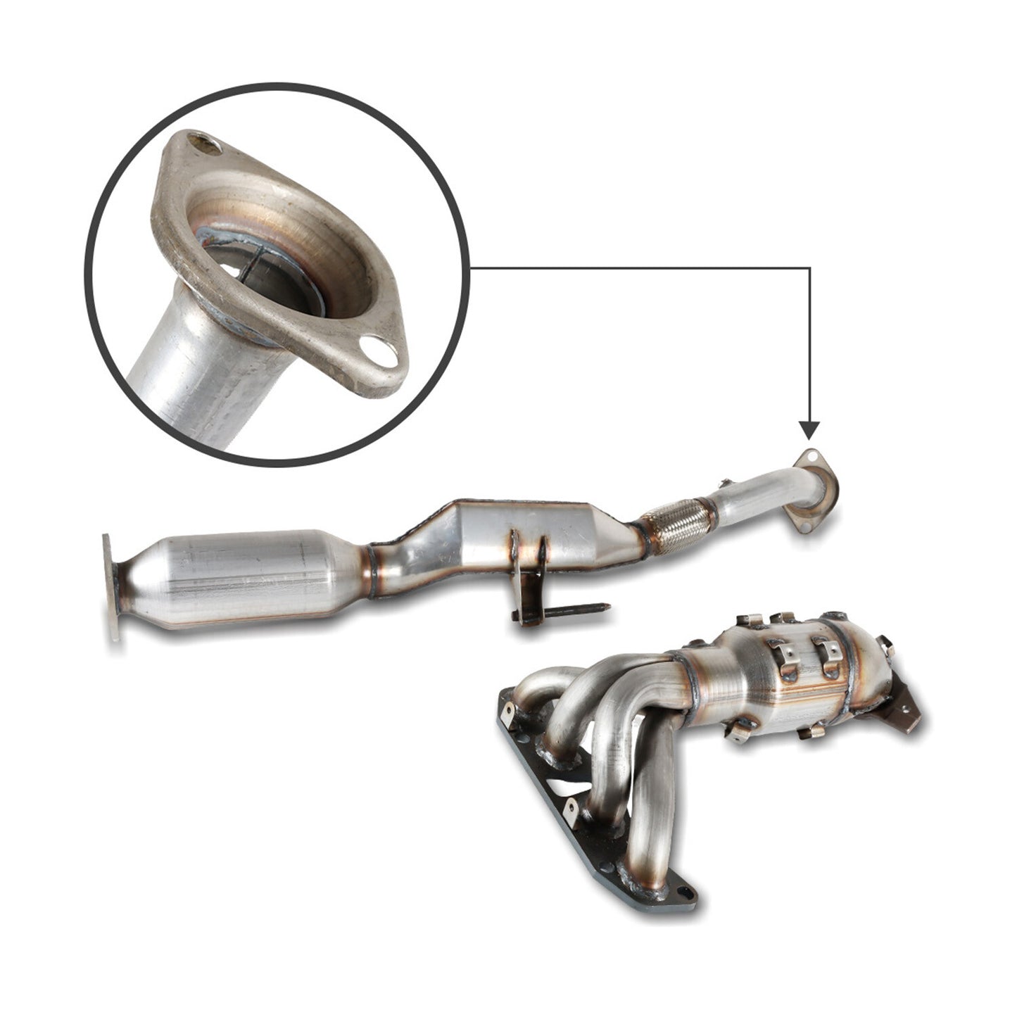 Stainless Steel Catalytic Converter For 2002-2006 for Nissan Altima 2.5L 40514/16456