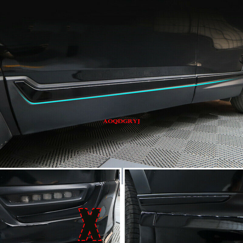 Glossy Black Body Side Overlay Molding Trim Cover for Honda CRV CR-V 2017-2022