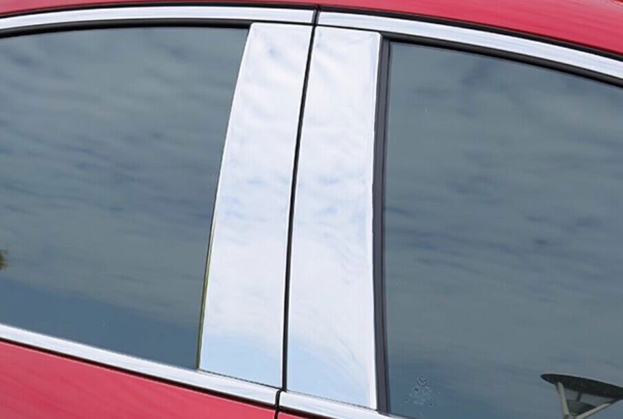 for Mazda 3 Axela 19-23 Silver Steel Window Center Bc Pillar Post Cover Trim 8P