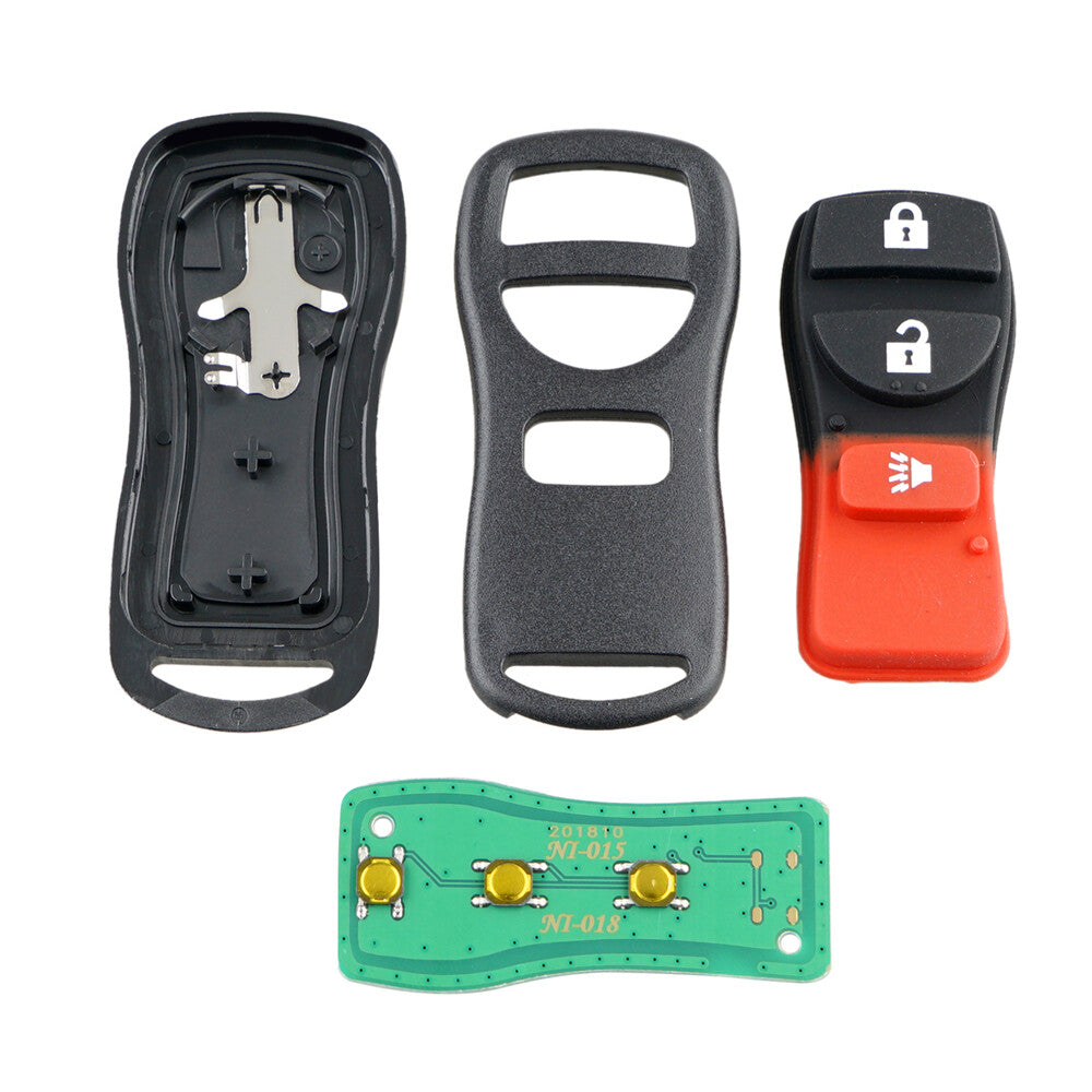 2-Piece Starter Remote Keyless Keychain for Nissan CWTWB1U415 and CWTWB1U733 3B
