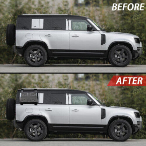 Gloss Black Carrier Case Tool Box Side Mount for Land Rover for Defender 2020-2023