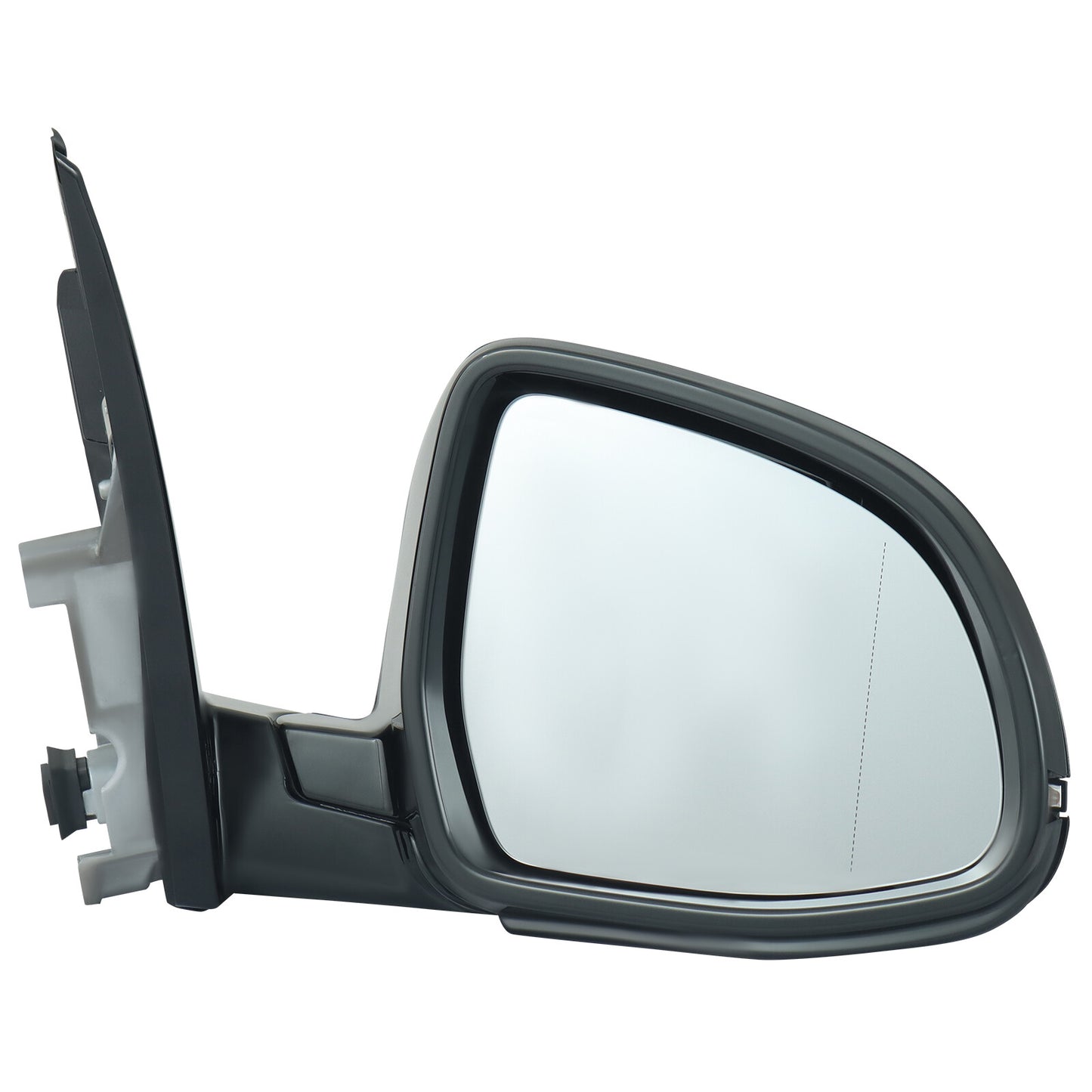 Passenger side mirror, black, for BMW X3 2018 - 2023, power/turn signal 5-pin