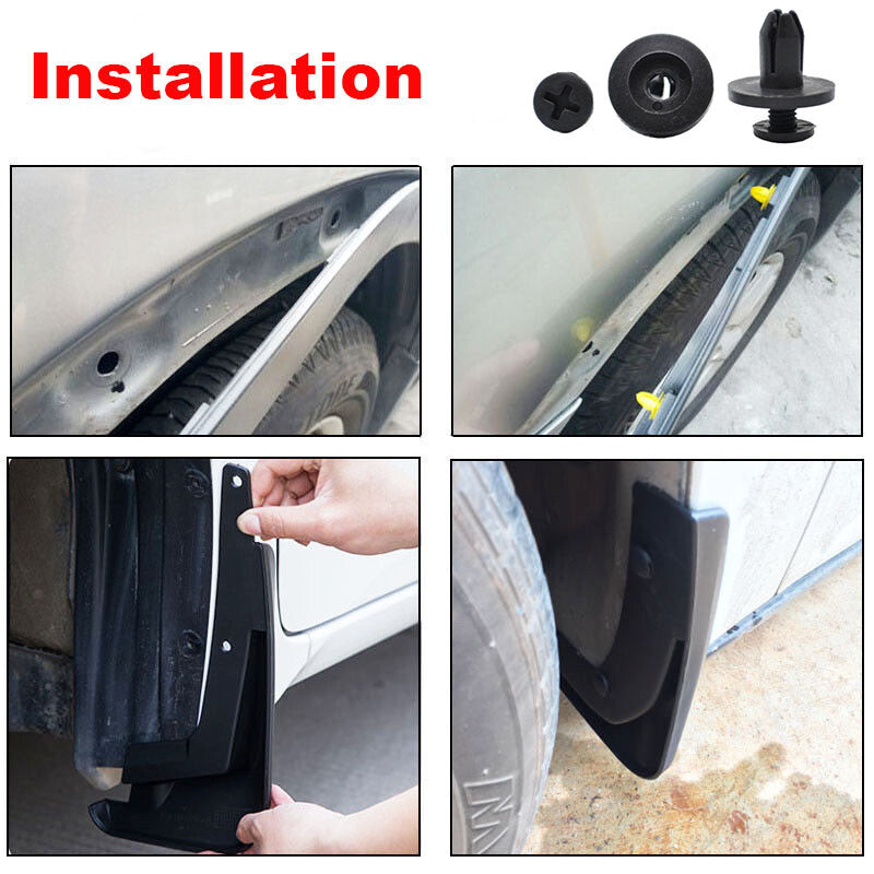 120Pcs 6mm Hole Dia Plastic Panel Trim Clips Car Bumper Door Push Clip Universal