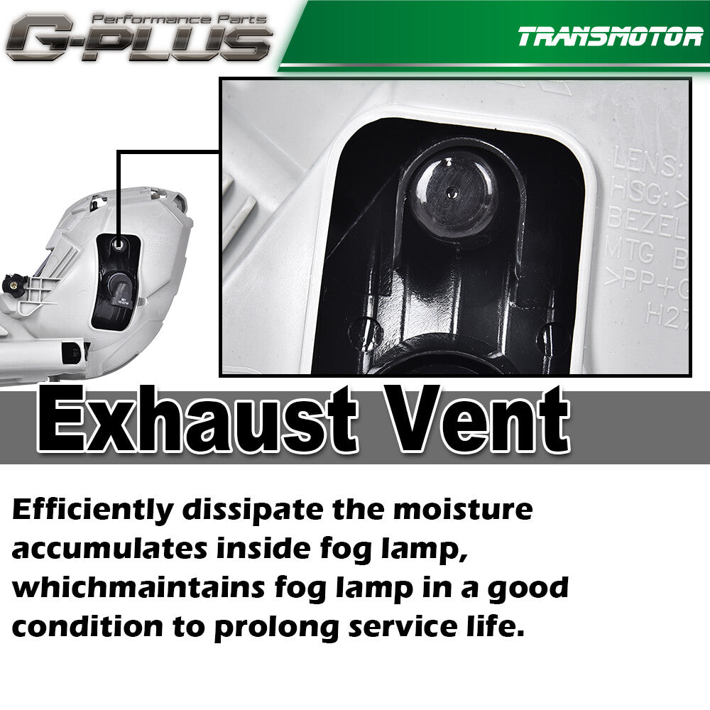Fits 12 - 17 for Hyundai Accent Fog Light Clear Bumper Light Full Kit + Wiring - v