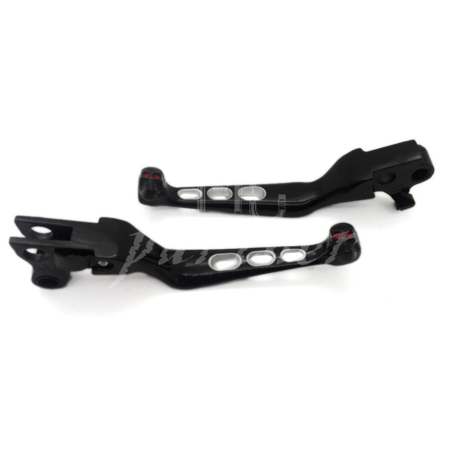 Black Skull Brake Clutch Levers for Harley Softail Night Train Dyna Q