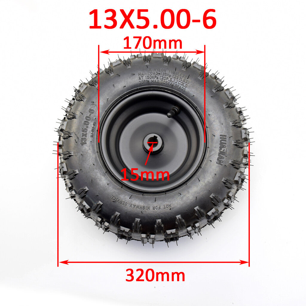 13x5.00-6 Tire Tyre wheel rim Off-Road ATV QUAD Buggy Mower Go-kart Pit bike