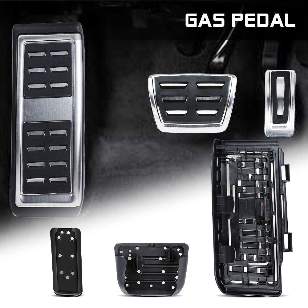 3x Footrest Gas Brake Pedal Cover for VW for Golf MK7/MK8 for Skoda Octavia MK3/MK4 for Audi