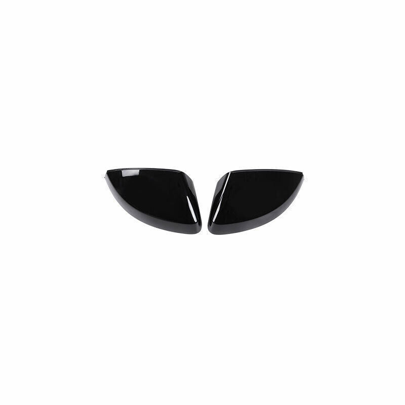 For 14-2020 for Audi A3 S3 ABS Bright Black Rear View Side Door Mirror Cover Trim 2X