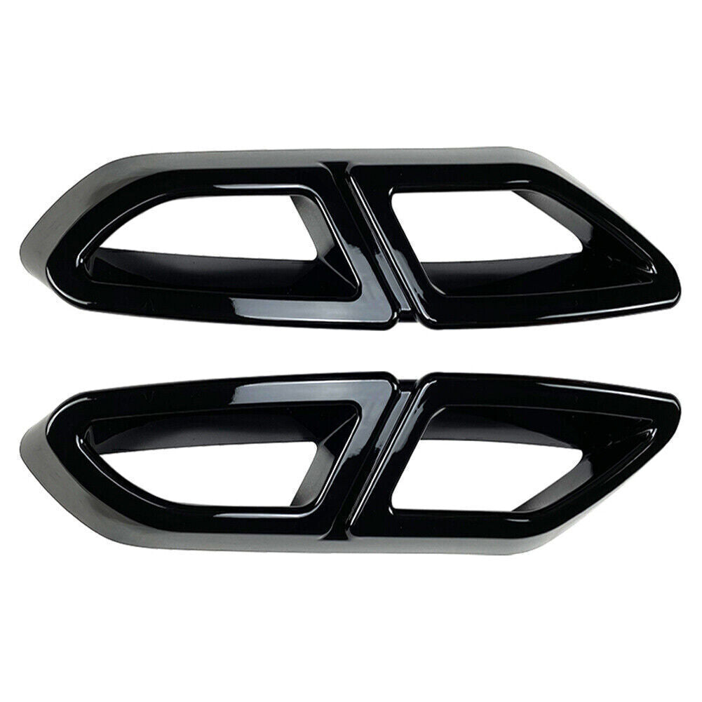 Rear Exhaust Muffler Tail Pipe Cover Trim for VW for Passat B8 2016-19 Black