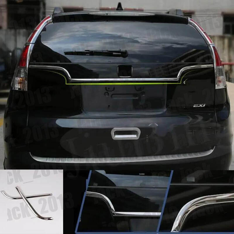 for Honda CRV CR-V 2012-2016 2pcs Stainless Steel Rear Badge Stripe Cover Trim