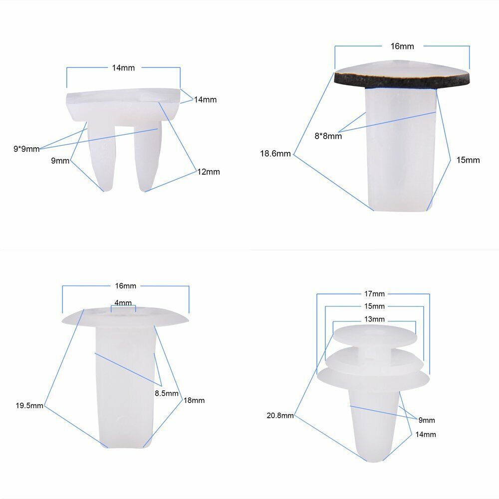 146Pcs Car Door Hood Bumper Trim Panel Clips Body Retainer Fender Set for Toyota