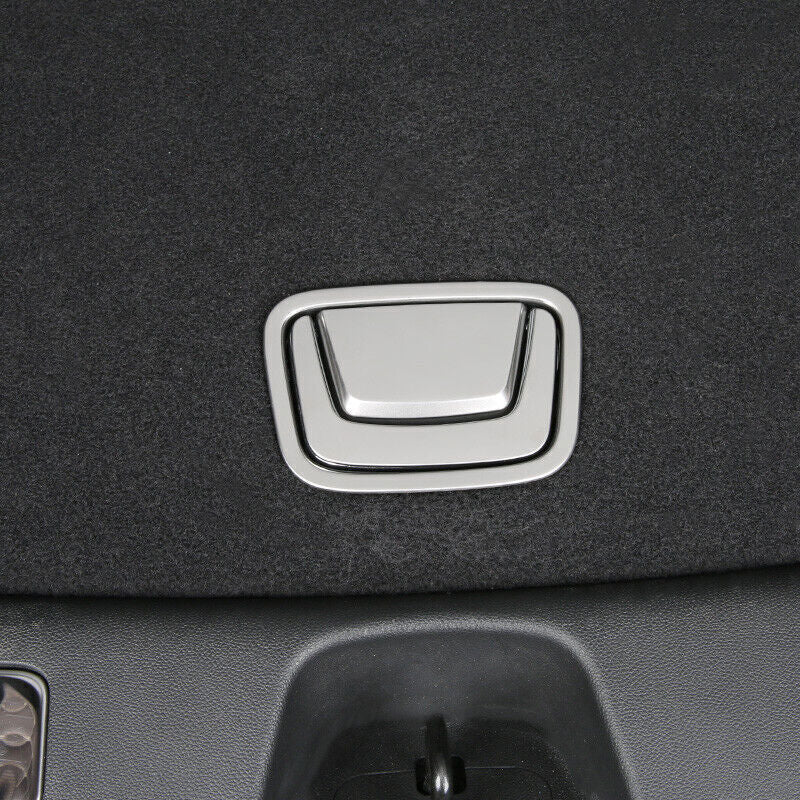 for Cadillac XT4 2019-23 Silver Steel Tail Trunk Handle Frame Cover Decoration