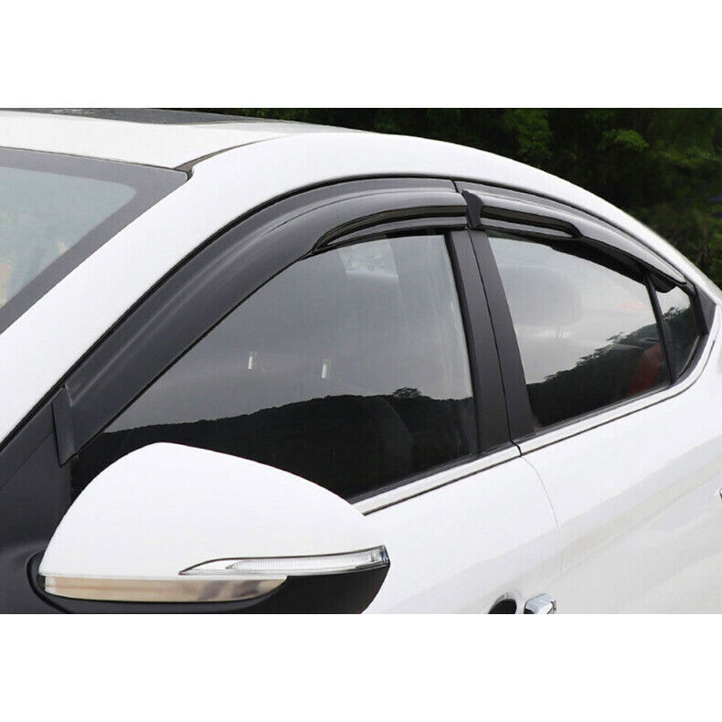 for Hyundai for Elantra 2017-2020 black Window Wind Visors Rain Guard Vent Deflector