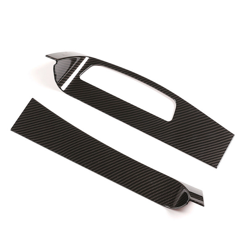 Carbon-textured lower dashboard strip for S-Class 2008-2012 n